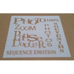 Pochoir photo zoom 
