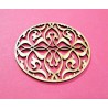 Embellissement décoratif en bois de forme ronde