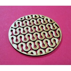 Embellissement décoratif en bois de forme ronde
