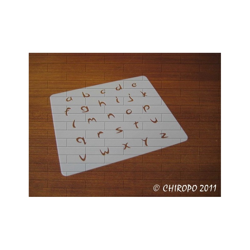 Pochoir alphabet - Arabo minuscule - 1cm (0213) Pochoir alphabet - Arabo minuscule - 1cm (0213)