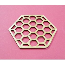 Embellissement décoratif en bois de forme ronde