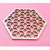 Embellissement décoratif en bois de forme ronde