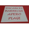 Pochoir Déco mots 5