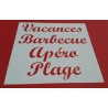 Pochoir Déco mots 4
