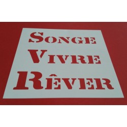 Pochoir Déco mots 6