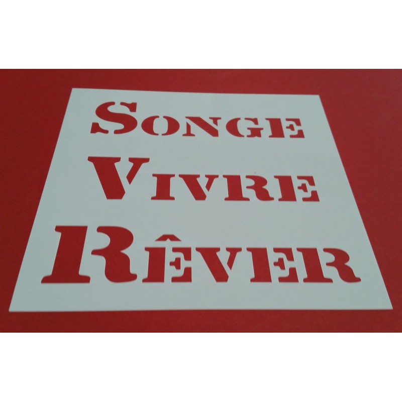 Pochoir Déco mots 6