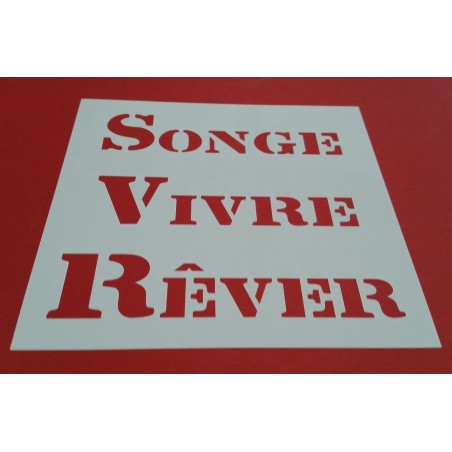 Pochoir Déco mots 6