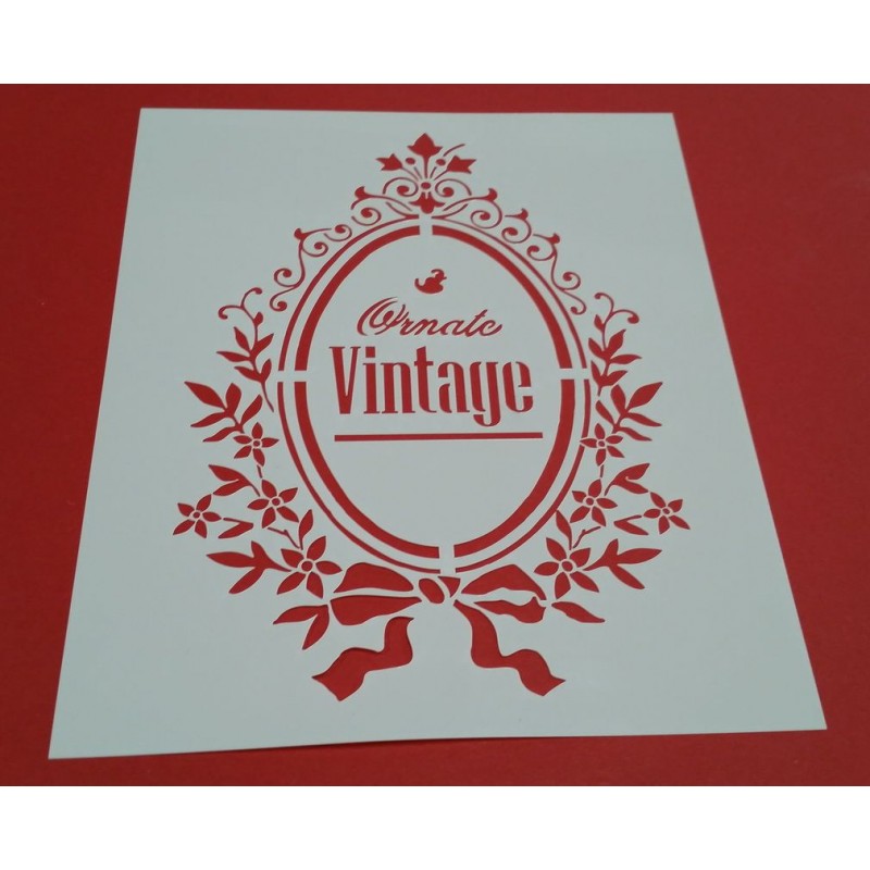 Pochoir Déco vintage baroque