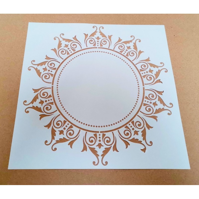 Pochoir Mandala 17