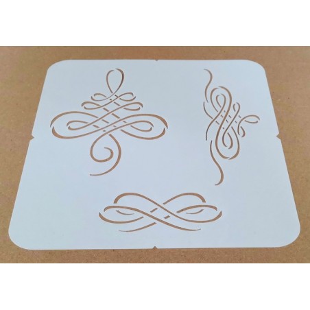 Pochoir Baroque Entrelas