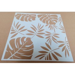 Pochoir Feuilles tropicales