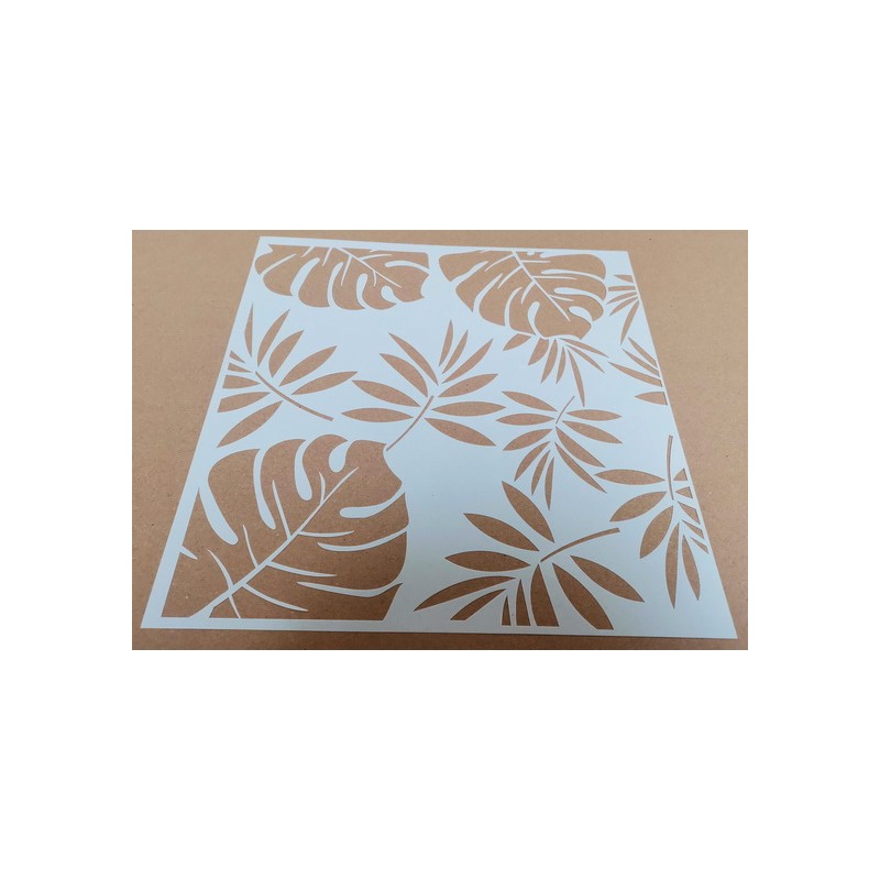 Pochoir Feuilles tropicales