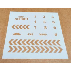 Pochoir Mask Scrapbooking