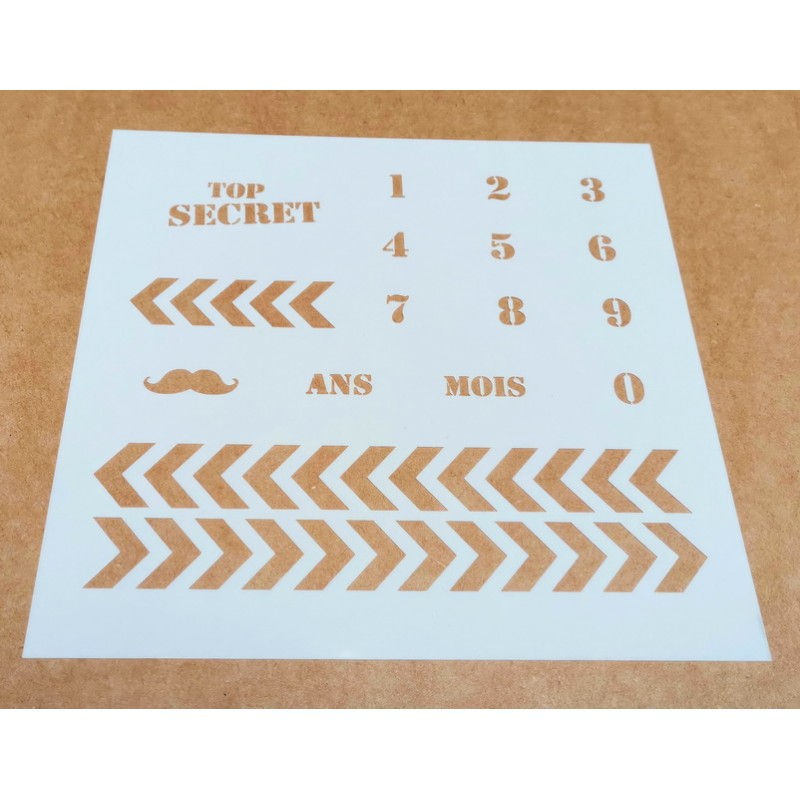 Pochoir Mask Scrapbooking
