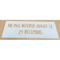 Pochoir Texte Noel