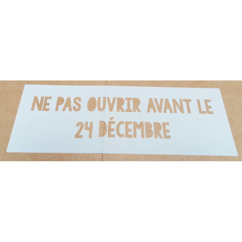 Pochoir Texte Noel