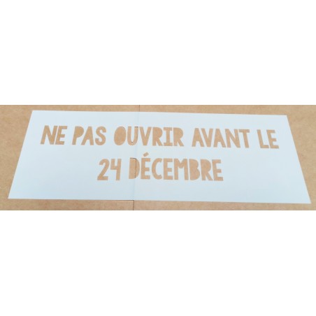 Pochoir Texte Noel