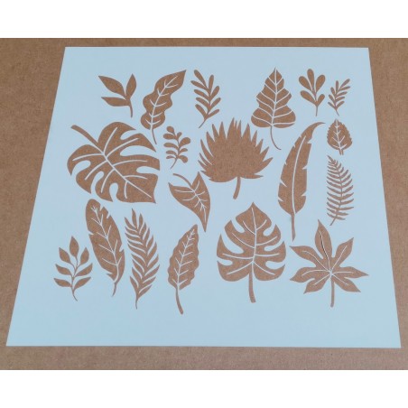 Pochoir Feuilles d'Arbres