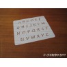 Pochoir alphabet - Lucida majuscule - 1cm (0384)