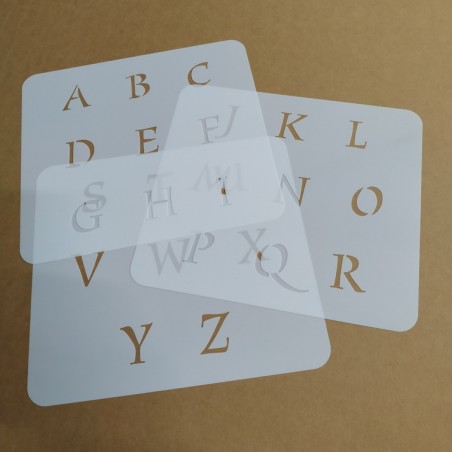 Pochoir Alphabet 4cm - Lucida majuscule