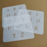 Pochoir Alphabet 4cm - Lucida majuscule