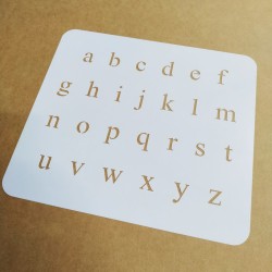 Pochoir Alphabet 2cm - Times minuscule