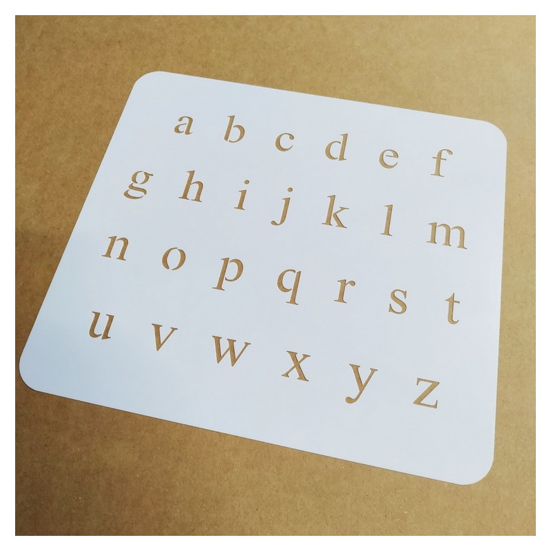 Pochoir Alphabet 2cm - Times minuscule