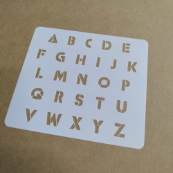 Pochoir Alphabet 1cm - IBCM...