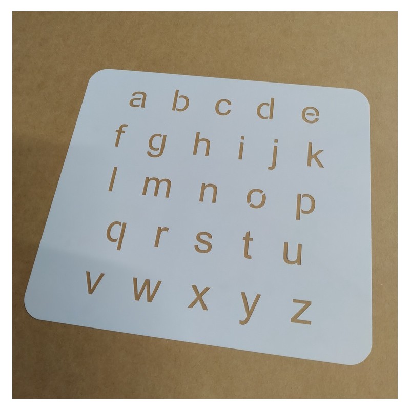 Pochoir Alphabet 2cm - Arial minuscule