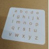 Pochoir Alphabet 2cm - Arial minuscule