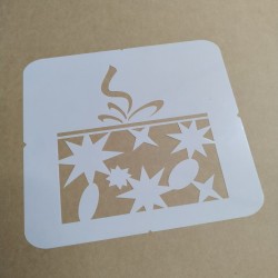 Pochoir Cadeau de noël