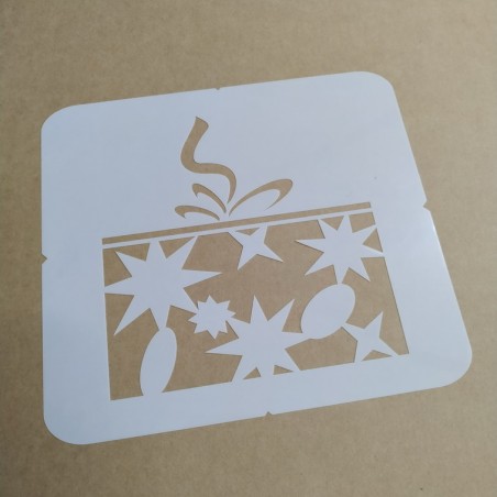 Pochoir Cadeau de noël