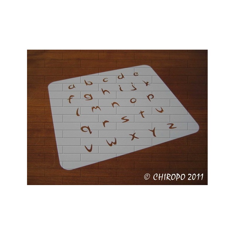 Pochoir alphabet - Arabo minuscule - 2cm (0213)