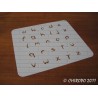 Pochoir alphabet - Arabo minuscule - 2cm (0213)