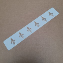 Pochoir Mini Frise Fleur de Lys - 5x30 cm