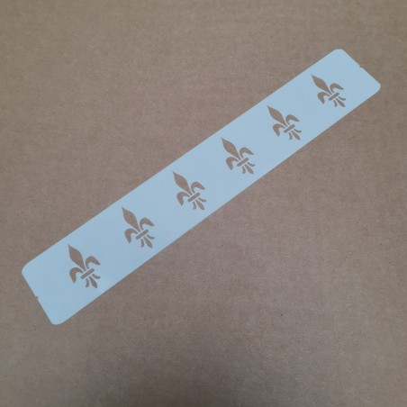 Pochoir Mini Frise Fleur de Lys - 5x30 cm