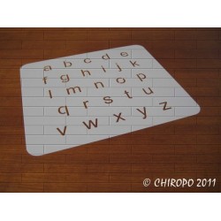 Pochoir alphabet - Arial minuscule - 2cm (0646)