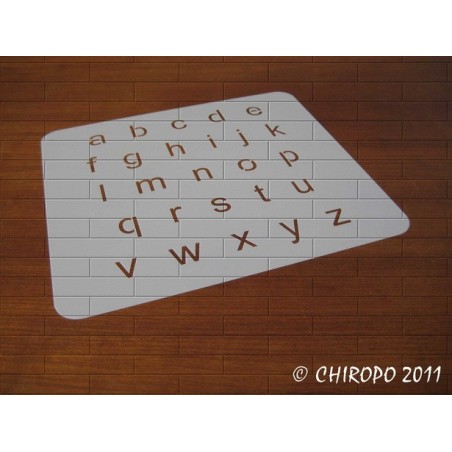 Pochoir alphabet - Arial minuscule - 2cm (0646) Pochoir alphabet - Arial minuscule - 2cm (0646)
