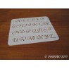 Pochoir alphabet - Courbes majuscule - 2cm (0645)