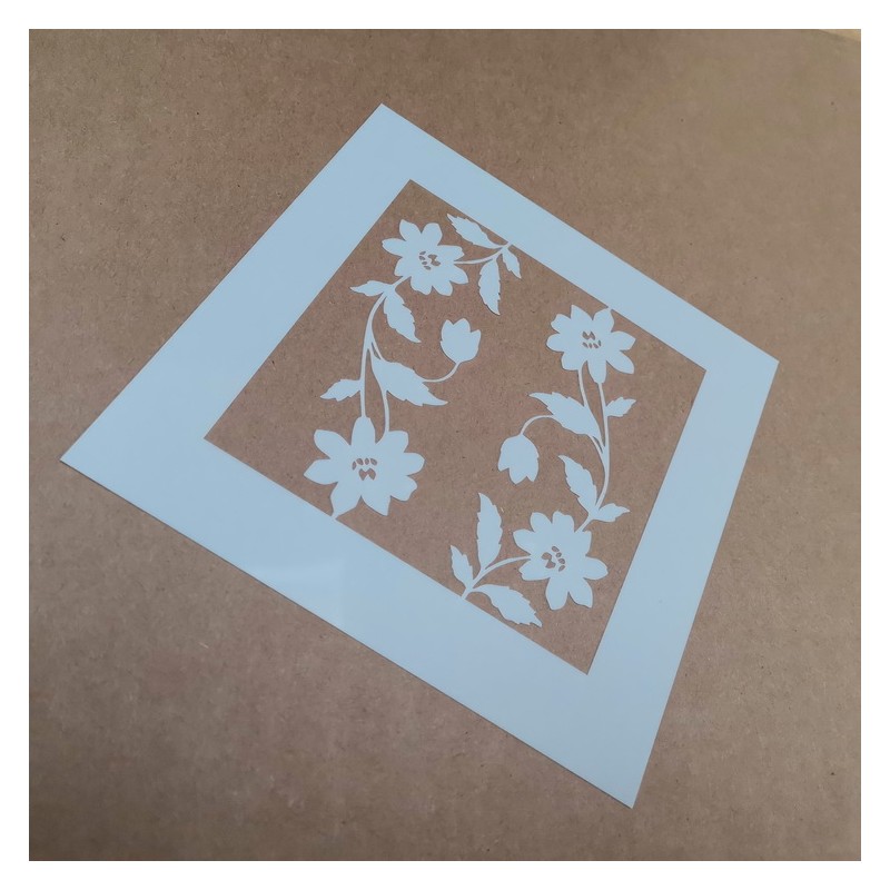 Pochoir Mask fleurs