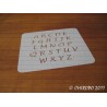 Pochoir alphabet - Lucida majuscule - 2cm (0384)