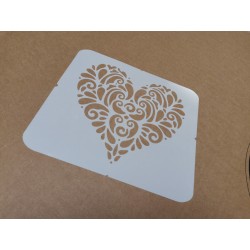 Pochoir coeur de poète