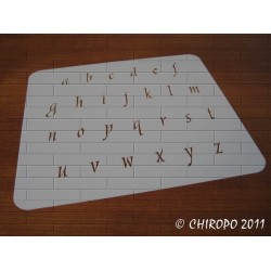 Pochoir alphabet - Style minuscule - 2cm (0642)