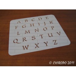 Pochoir alphabet - Style majuscule - 2cm (0643)