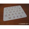 Pochoir alphabet - Style majuscule - 2cm (0643)