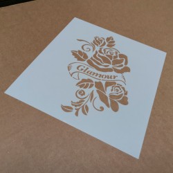 Pochoir Rose