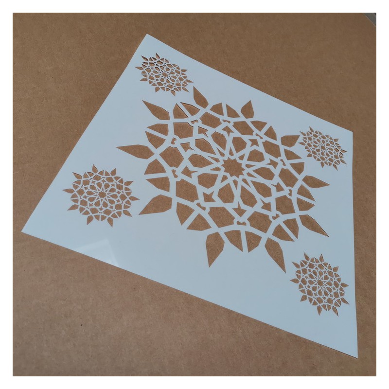 Pochoir Mandala 19