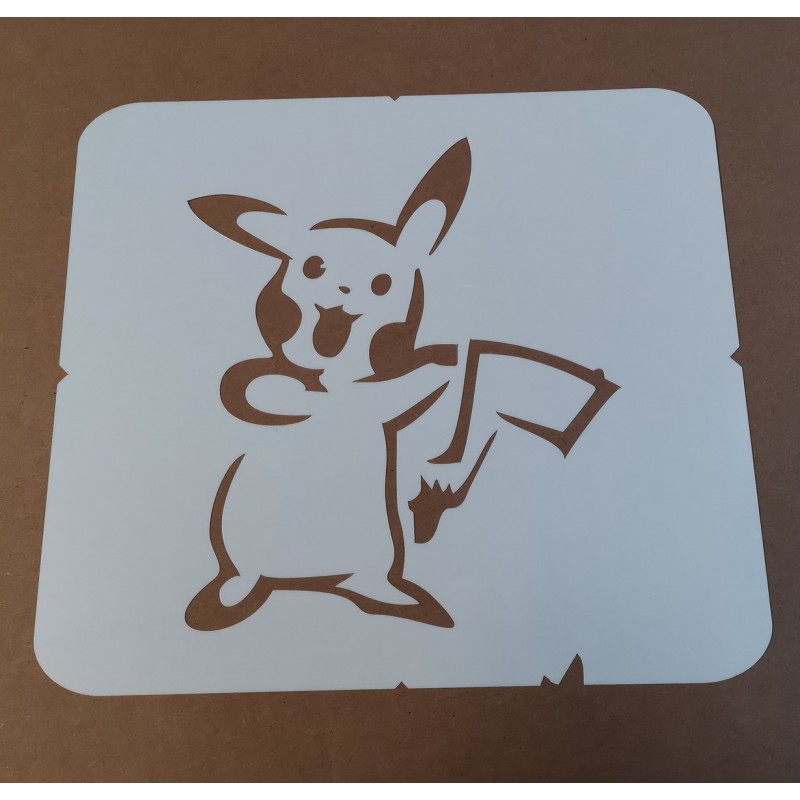 Pochoir adhésif repositionnable Pokemon Pikachu