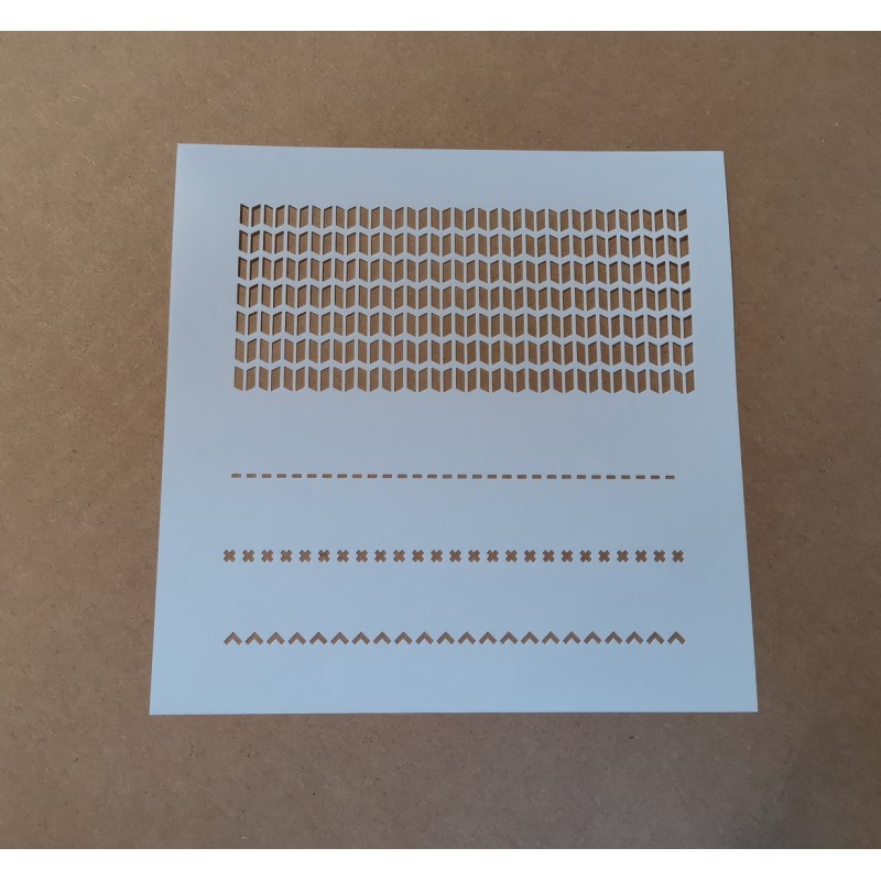 Pochoir Mask points de broderie