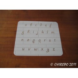 Pochoir alphabet - Giddy minuscule - 2cm (0667)